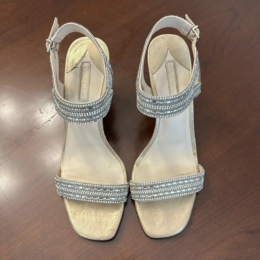 Antonio Melani Women’s Haelee Rhinestone High Heel Dress Sandals